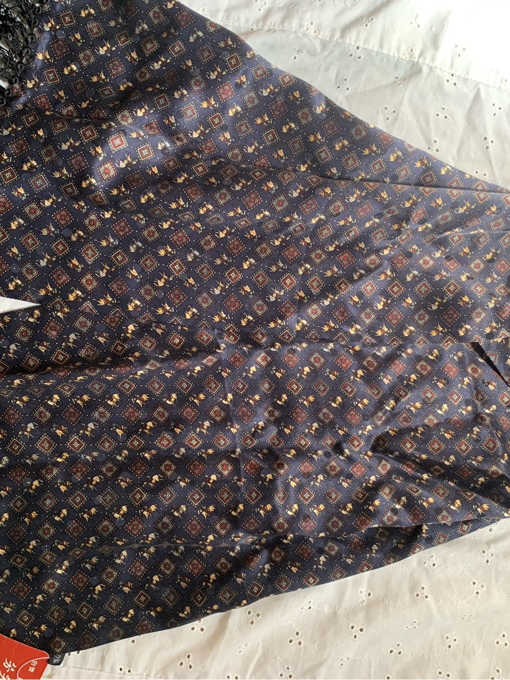 New Women’s Silk Geometric Print Scarf Wrap